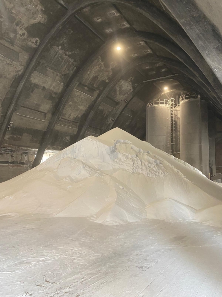 Bygning til saltopbevaring hos Locatelli Saline di Volterra S.r.l.